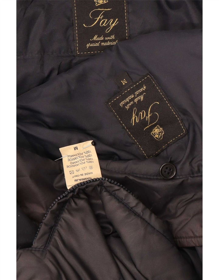 Giacca militare da uomo Fay UK 38 Medium Black Poliammide