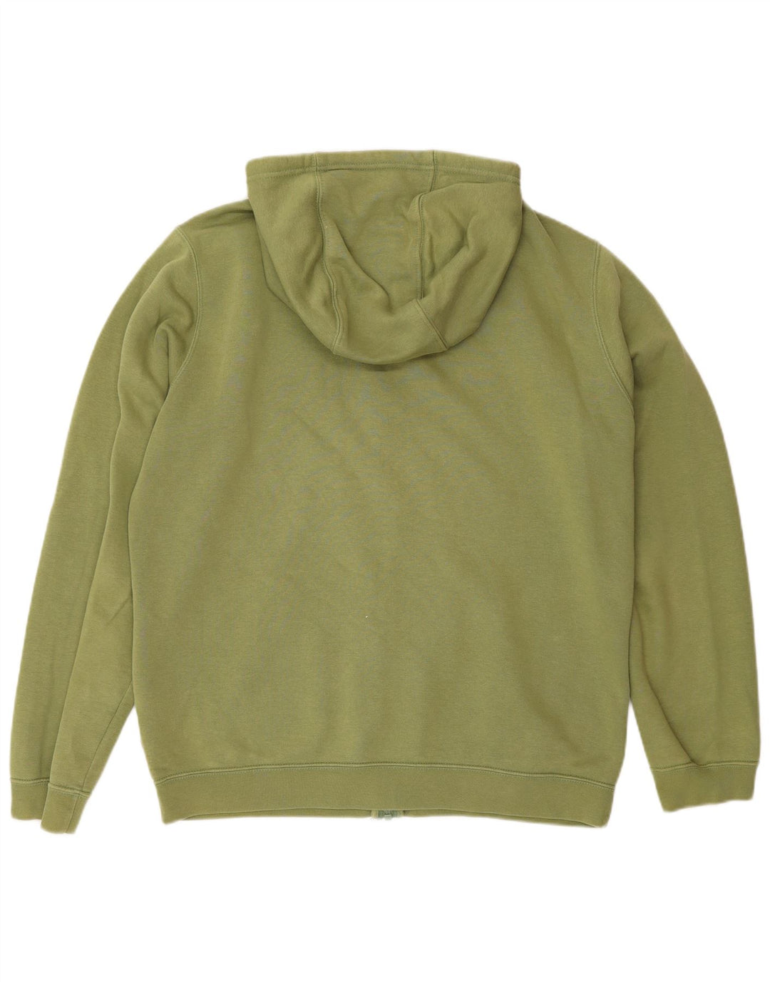 Felpa con cappuccio e zip Nike da uomo in cotone kaki medio