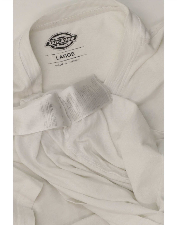 Dickies T-shirt grafica da uomo grande in cotone bianco