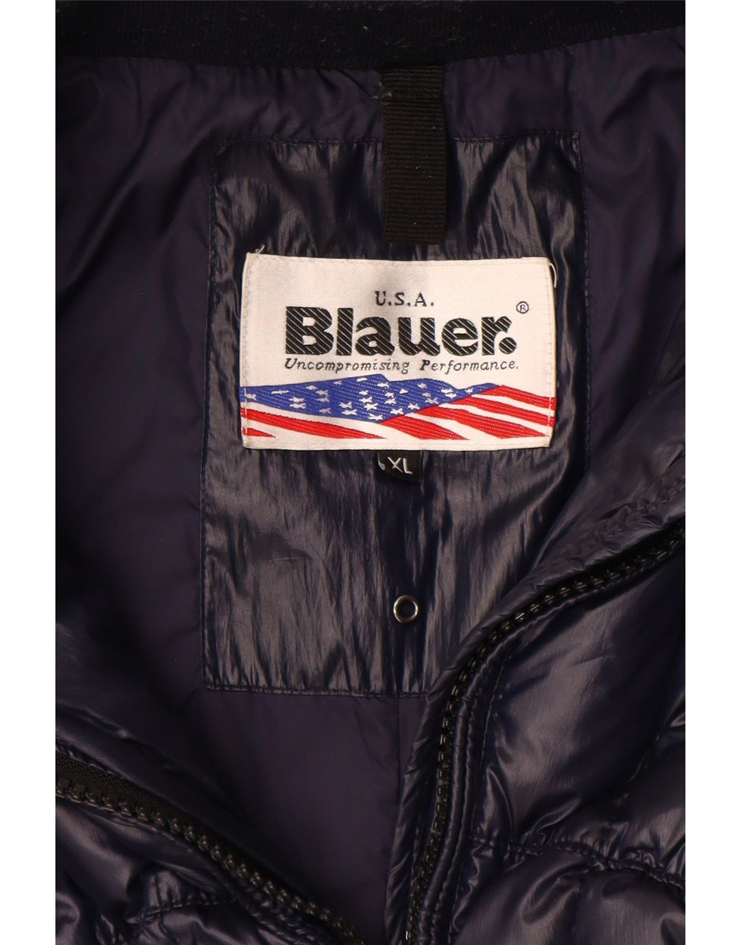 Cappotto imbottito da donna Blauer UK 18 XL poliestere blu navy
