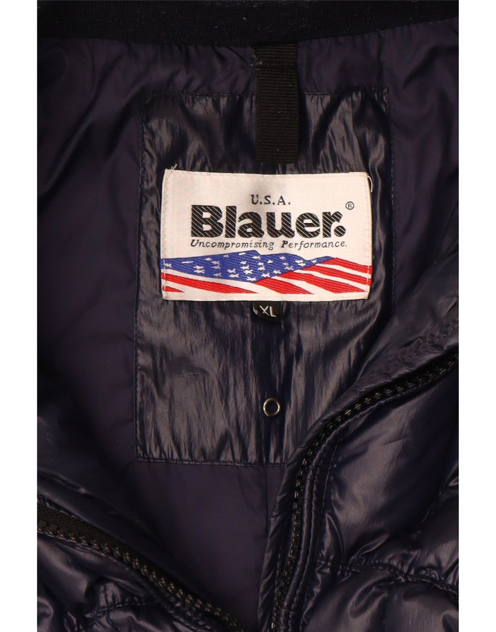 Cappotto imbottito da donna Blauer UK 18 XL poliestere blu navy
