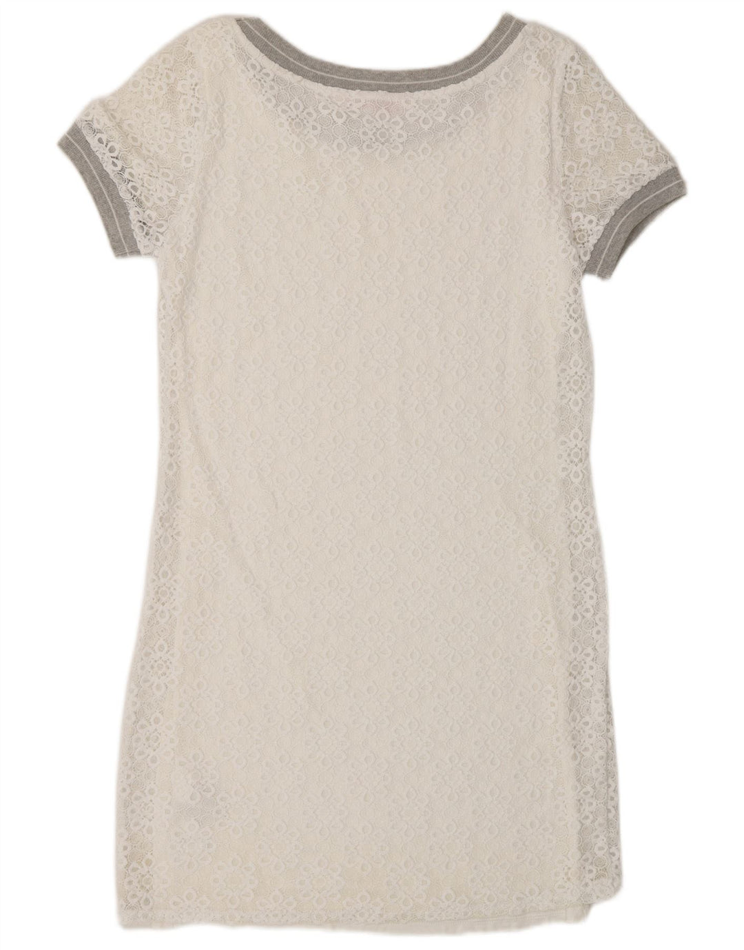 Desigual Abito tubino da donna UK 14 Medium White Floral Poliammide