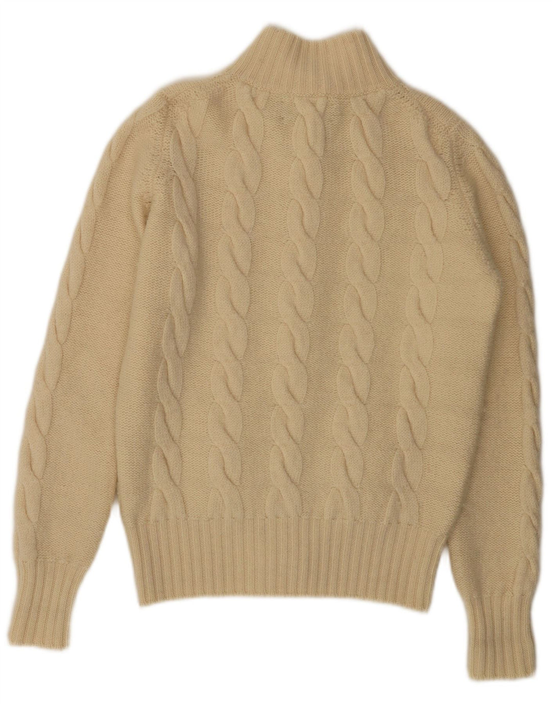 Maglione cardigan da donna VINTAGE EU 38 lana bianco sporco medio