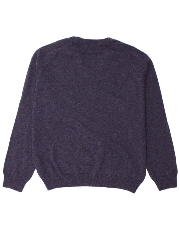 Maglione da uomo Marks & Spencer Blue Harbour con scollo a V grande blu navy