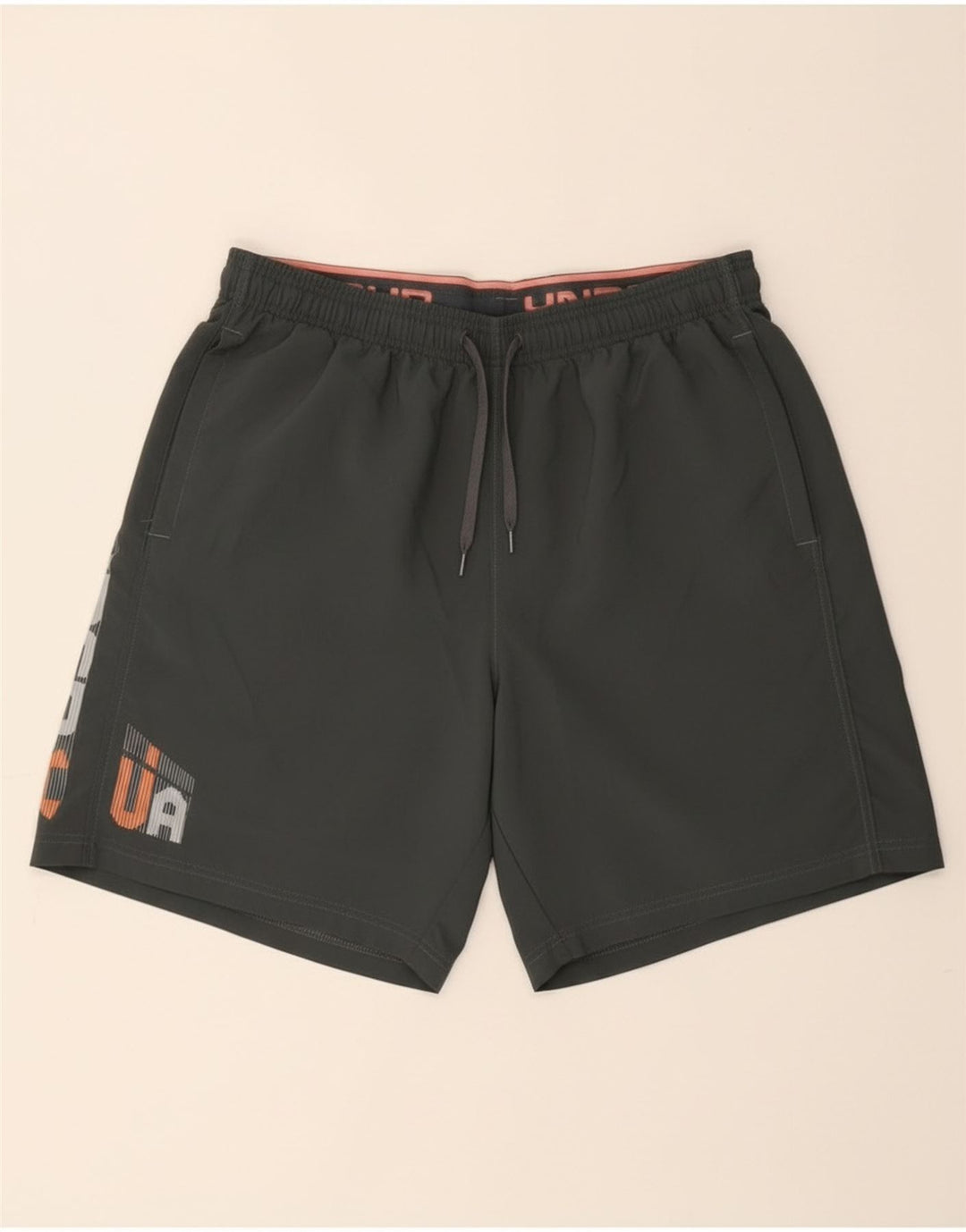 Pantaloncini sportivi Under Armour da uomo Heat Gear Graphic grandi poliestere grigio