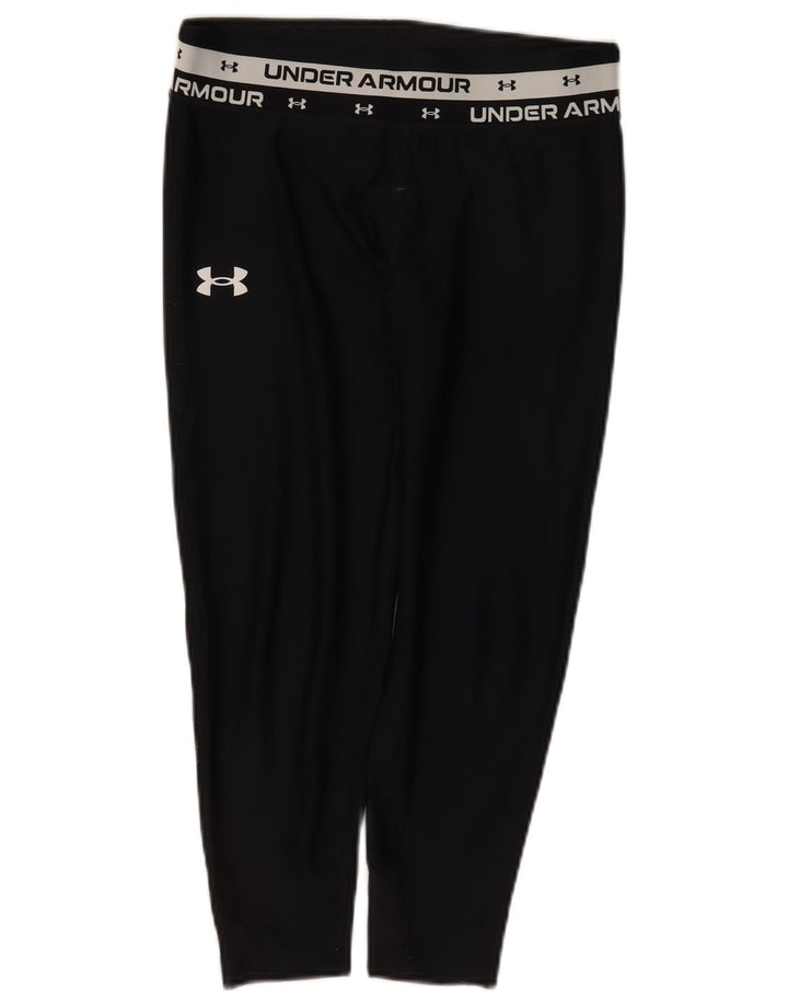 Leggings grafici per ragazze Under Armour 11-12 anni grande poliestere nero