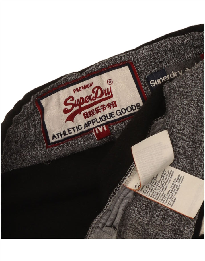 Pantaloni da tuta con grafica da uomo Superdry Joggers in cotone nero medio