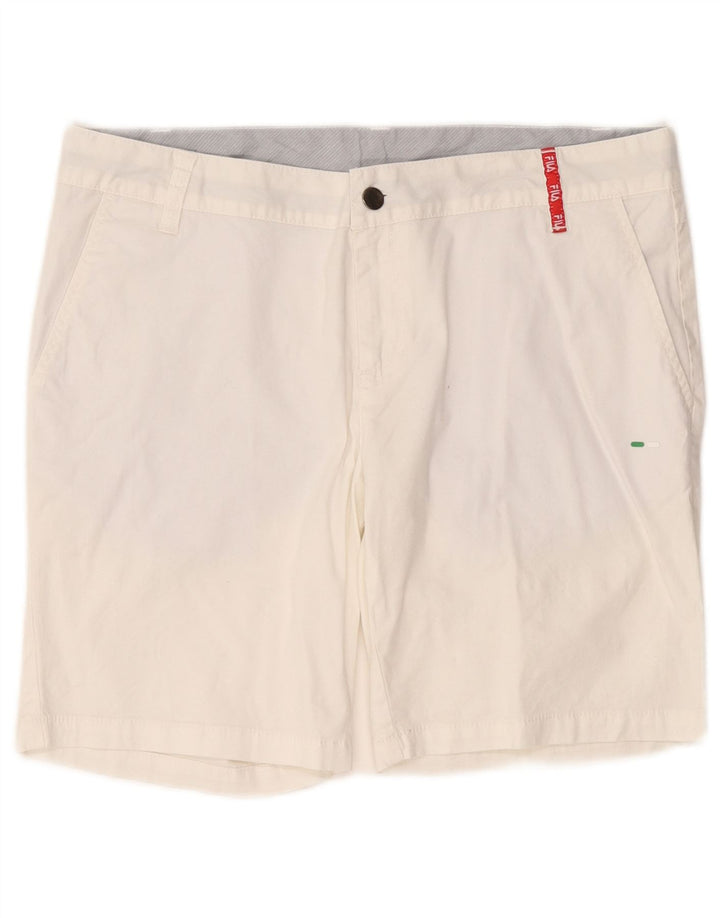 Pantaloncini chino da uomo Fila medi W32 bianchi