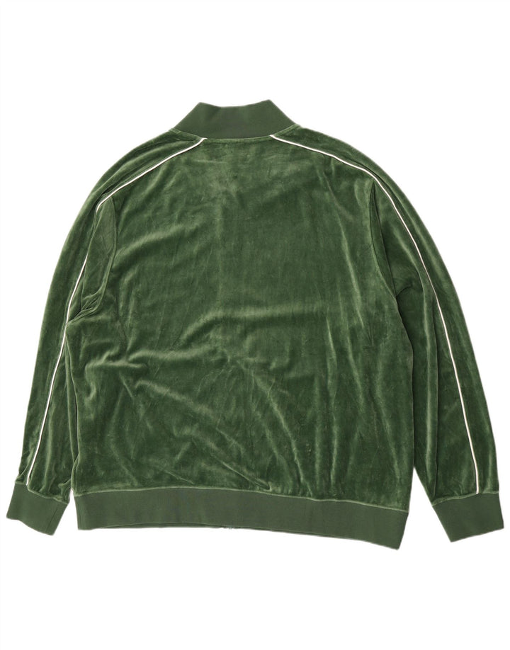 Giacca da ginnastica da uomo in velluto Nike 2XL cotone verde