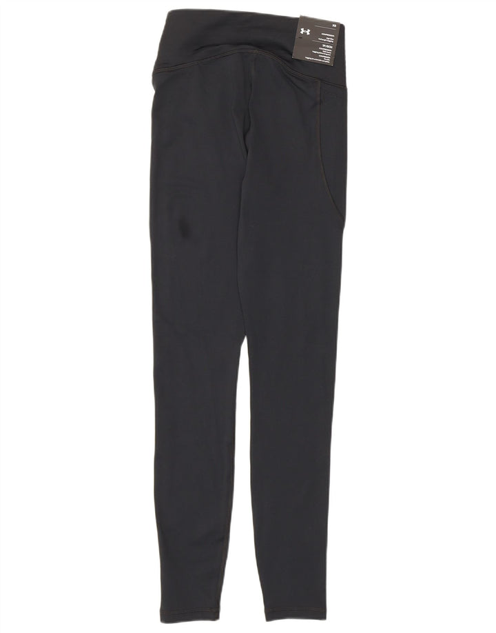 Leggings a vita alta da donna Under Armour UK 4 XS poliestere nero