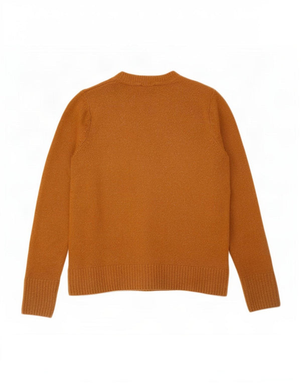 Maglione maglione girocollo da donna Warehouse UK 12 Acrilico marrone medio