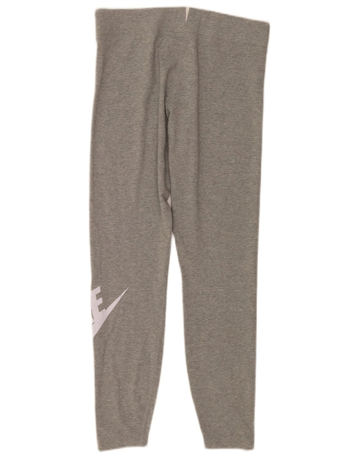 Leggings grafici da donna Nike UK 14 grande cotone grigio