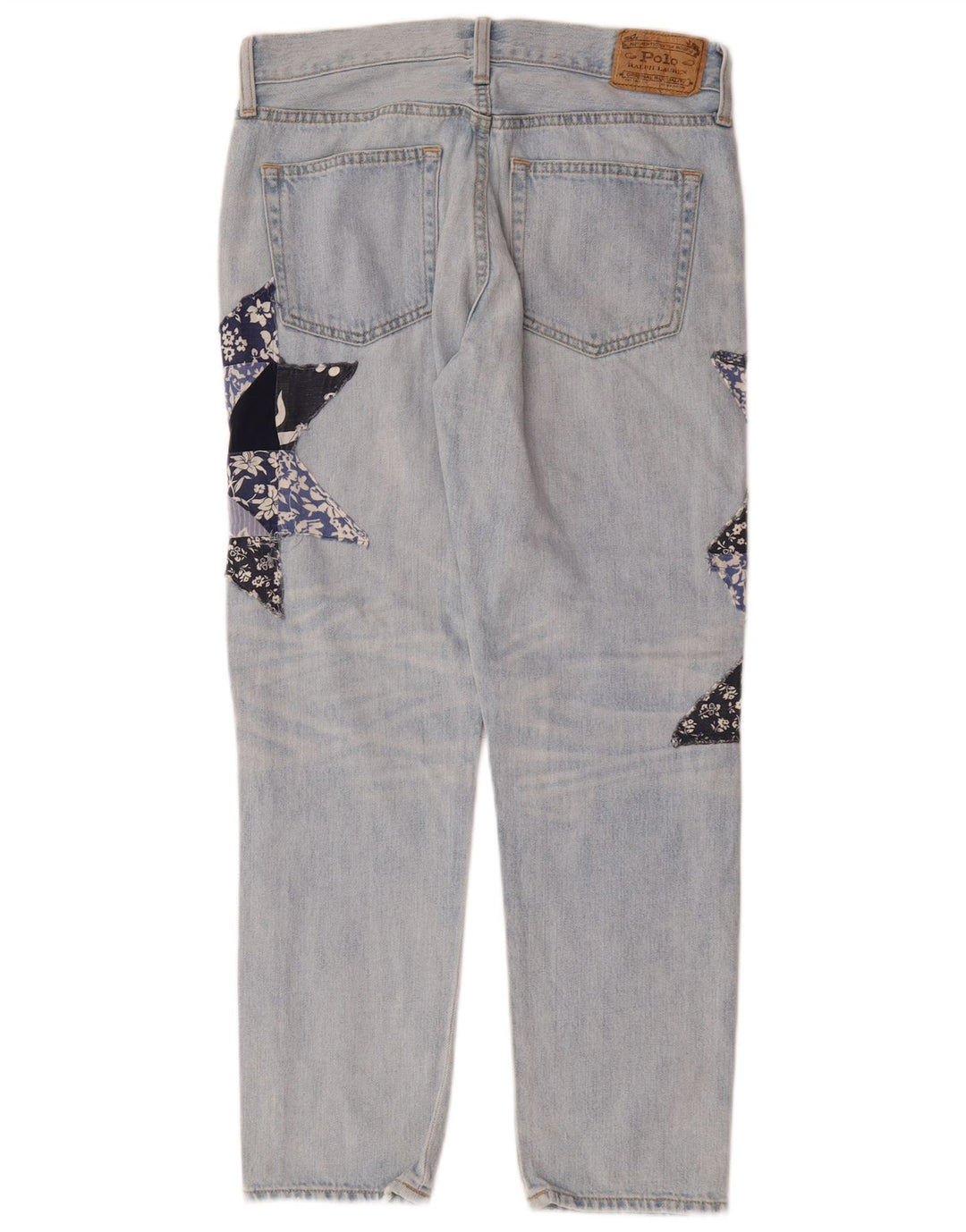 POLO RALPH LAUREN Jeans dritti da donna W26 L26 Cotone patchwork blu