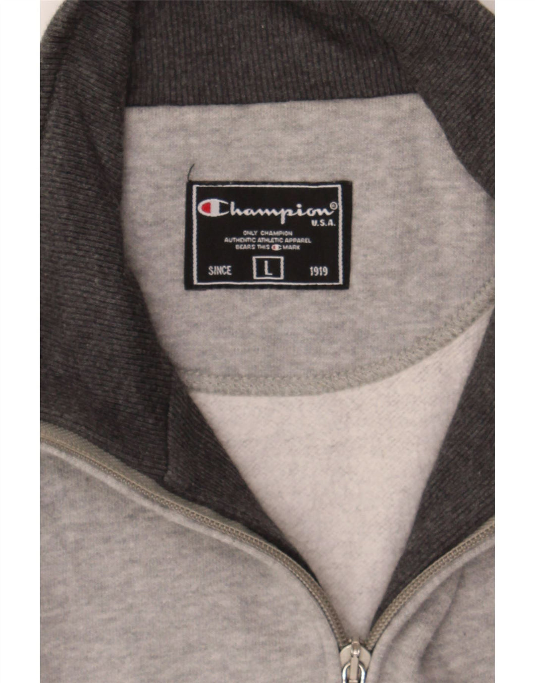 CHAMPION Mens Tracksuit Top Jacket Large Grey Cotton Vintage Champion and Second-Hand Champion from Messina Hembry 