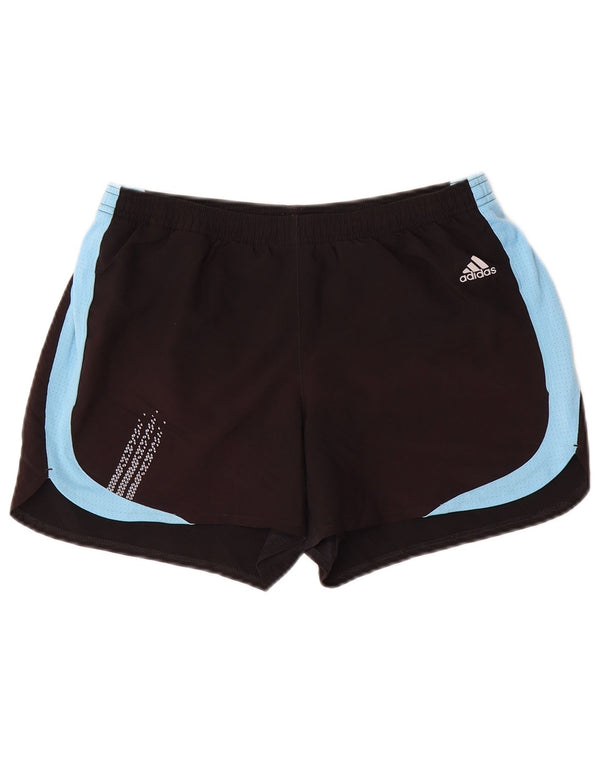 Pantaloncini sportivi Adidas Climacool da uomo, poliestere color block medio nero