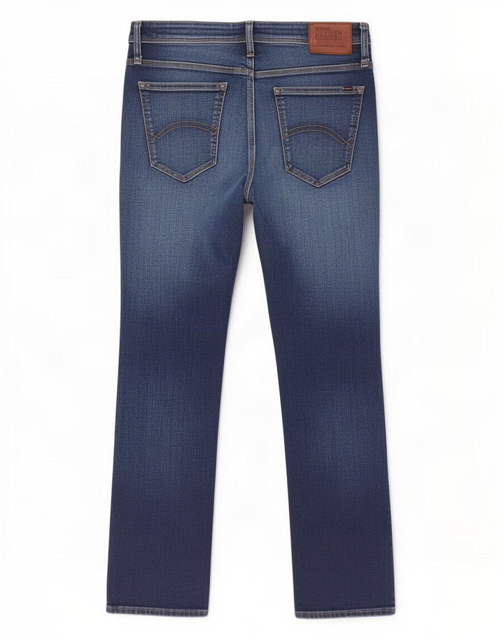 Tommy Hilfiger Uomo Ryan Bootcut Jeans W34 L30 Cotone Blu