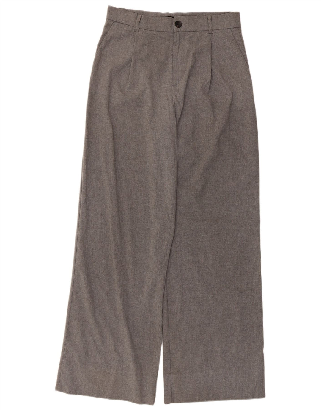 Pantaloni chino a gamba larga da donna Zara medi W30 L30 grigi