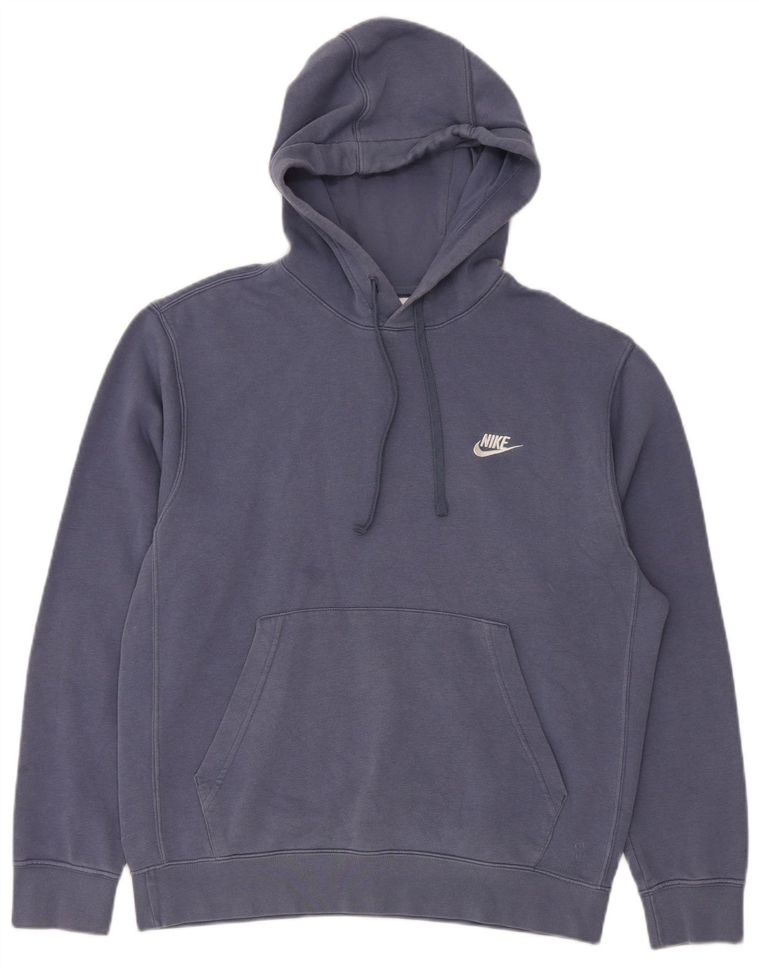 Felpa con cappuccio da uomo Nike in cotone blu medio