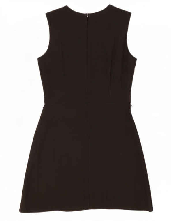 Abito a trapezio senza maniche da donna Benetton UK 14 medio nero