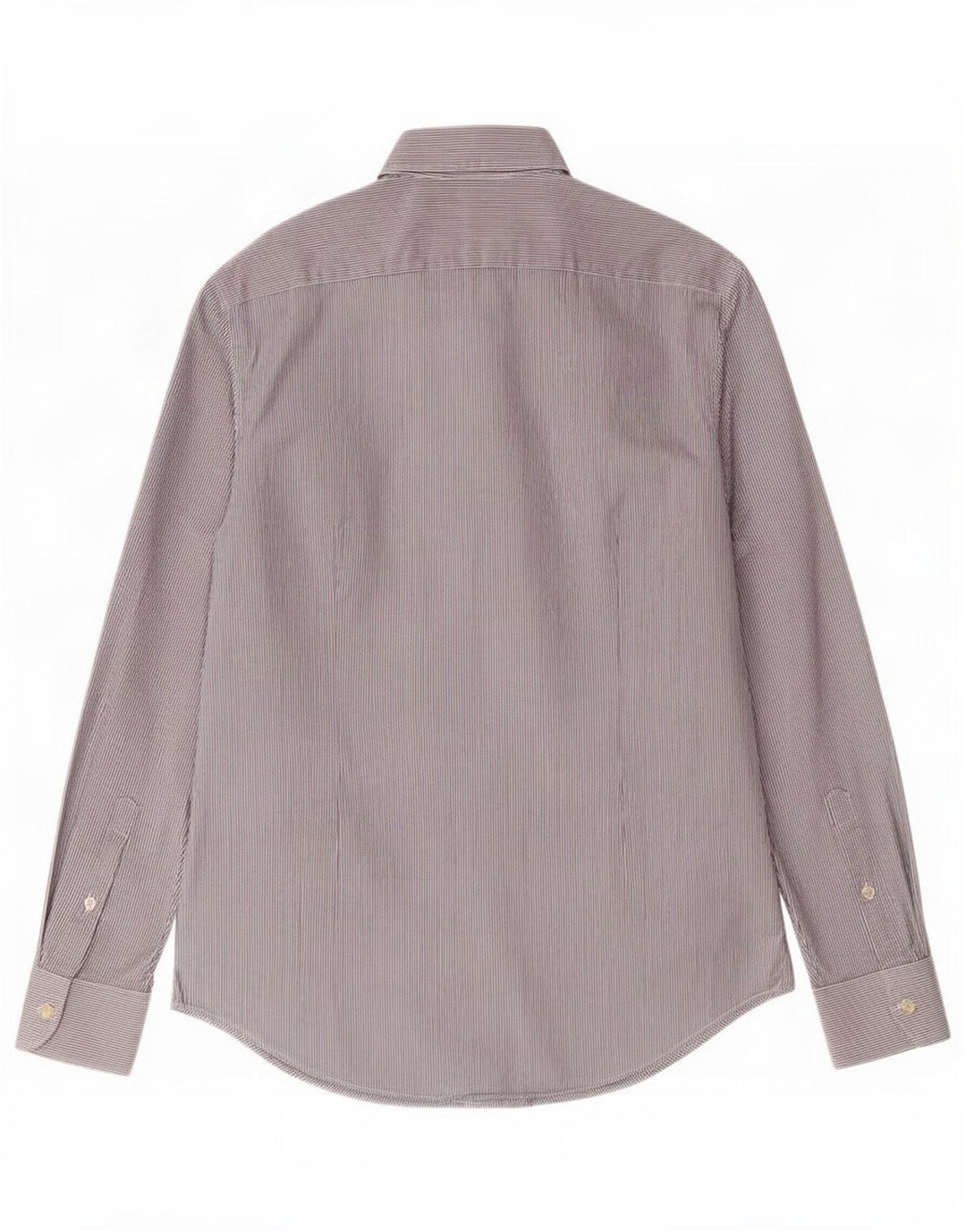 Camicia Benetton Uomo Gessato Medio Blu Navy