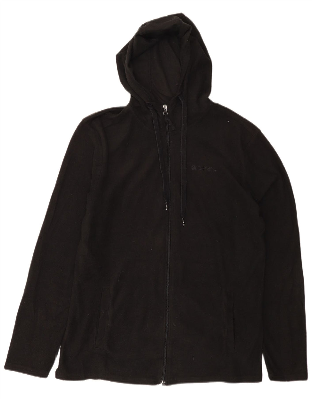 MOUNTAIN WAREHOUSE Giacca in pile con cappuccio da uomo UK 36 Small Poliestere nero