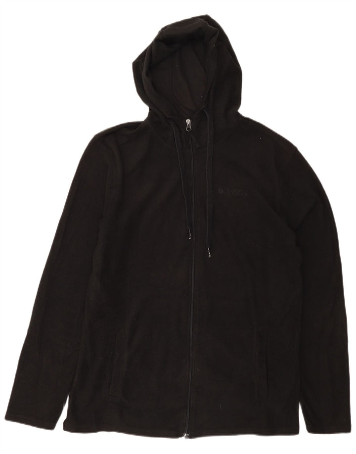 MOUNTAIN WAREHOUSE Giacca in pile con cappuccio da uomo UK 36 Small Poliestere nero