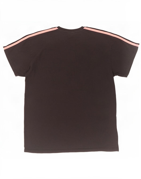T-shirt oversize da donna Ellesse Top UK 10 piccola in cotone nero