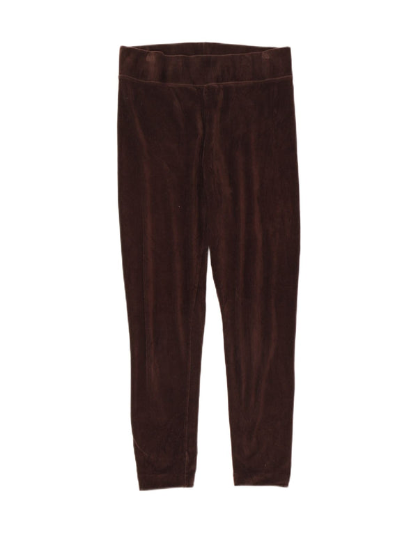 Leggings in velluto a coste corto Marks & Spencer da donna UK 12 Cotone marrone medio