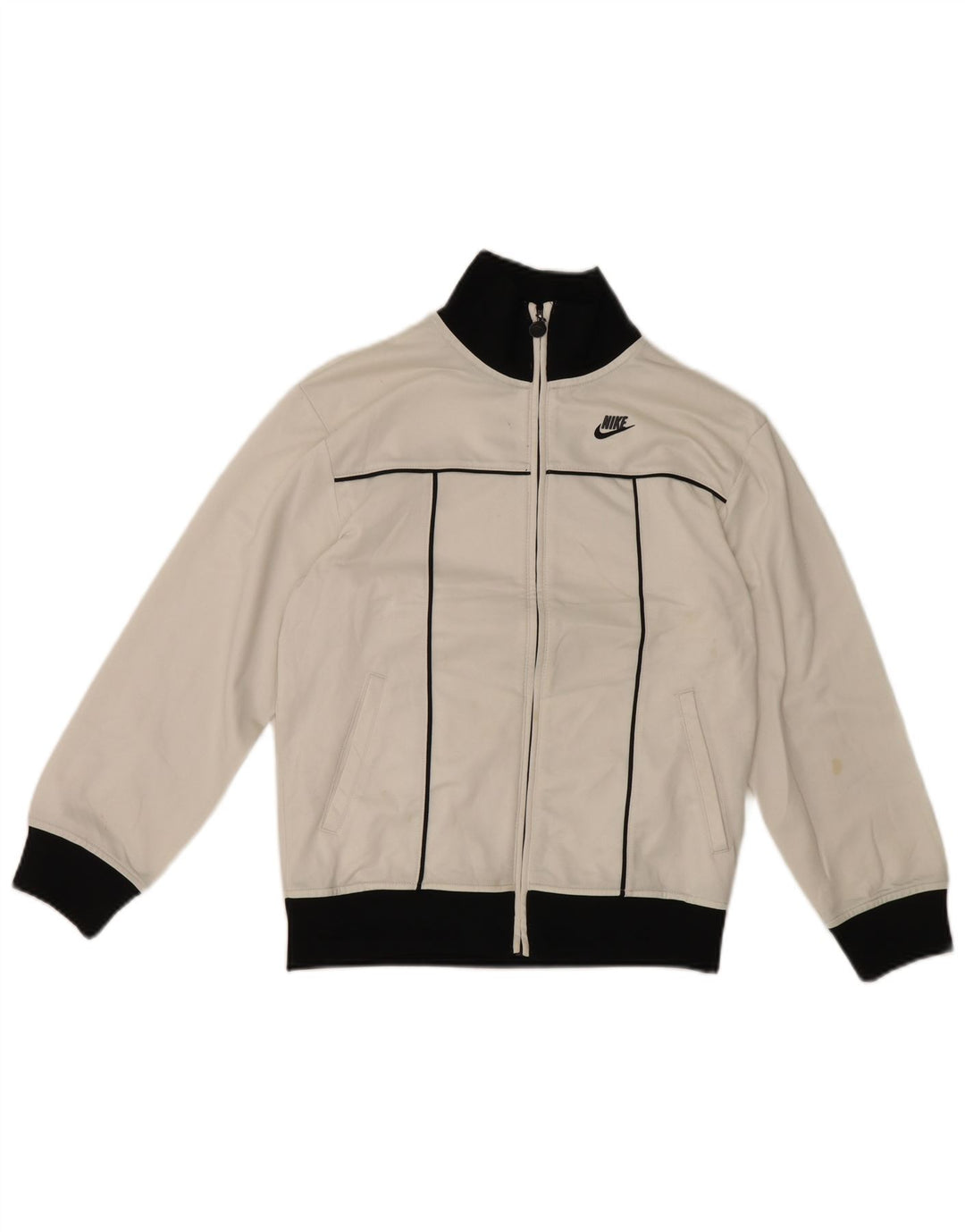 Giacca da tuta da ragazzo Nike, 10-11 anni, colore bianco medio, color block sportivo