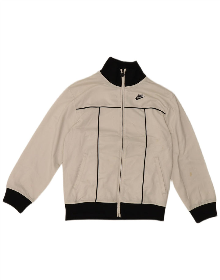 Giacca da tuta da ragazzo Nike, 10-11 anni, colore bianco medio, color block sportivo