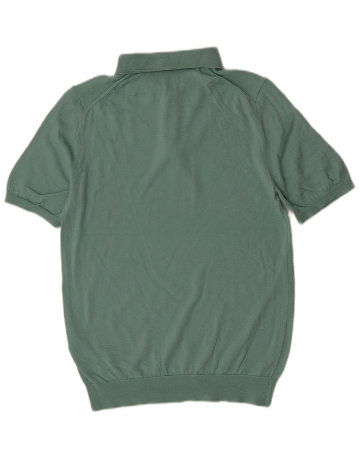 Polo da uomo Reiss in lana verde medio