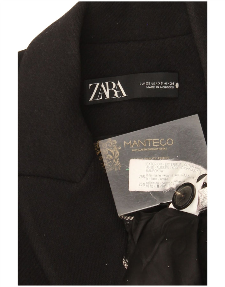 Cappotto Zara da donna UK 6 XS in lana nera