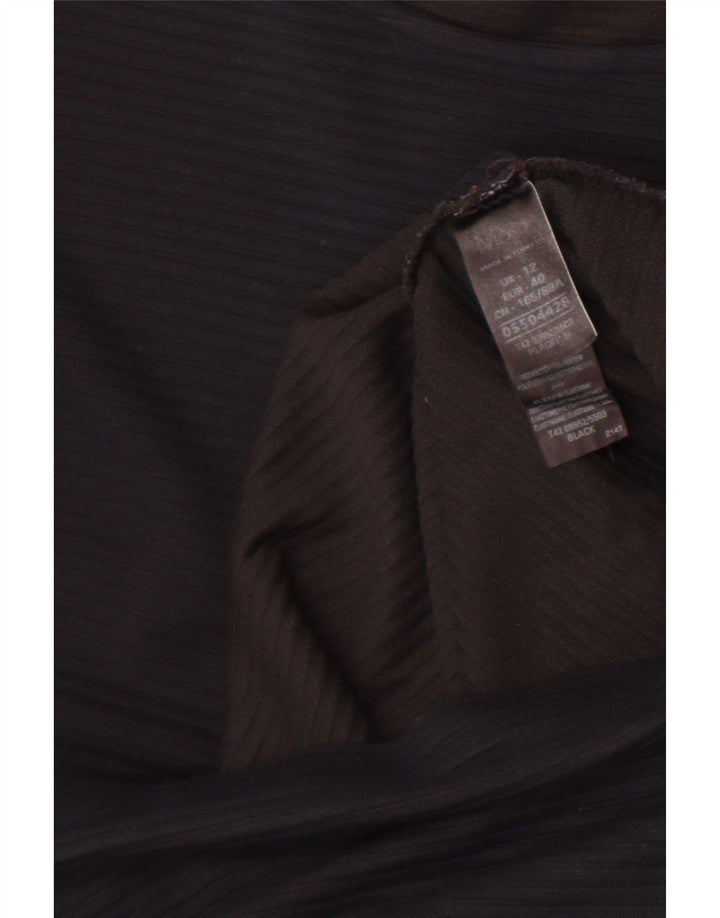 Abito basic da donna Marks & Spencer UK 12 viscosa nera media
