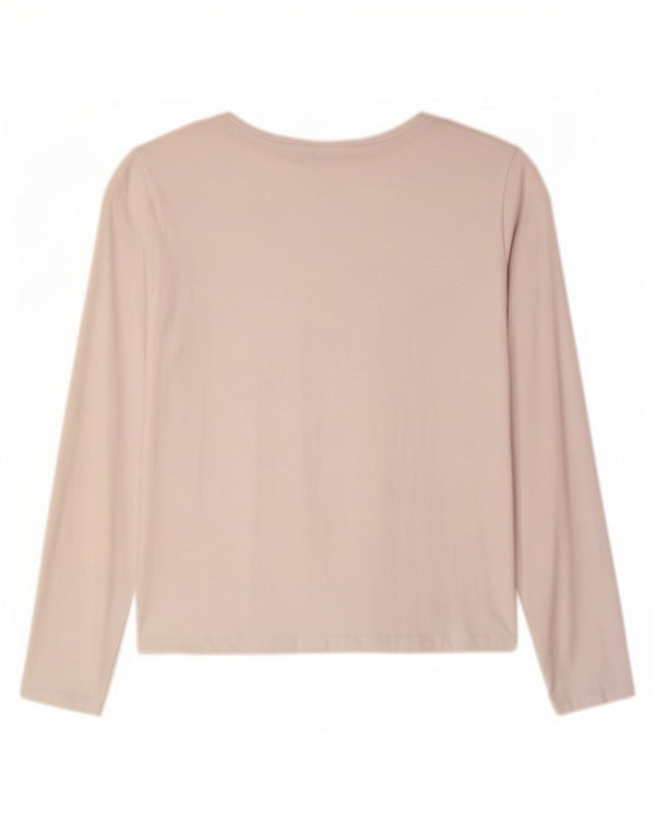 Top Zara da donna a maniche lunghe UK 18 XL bianco