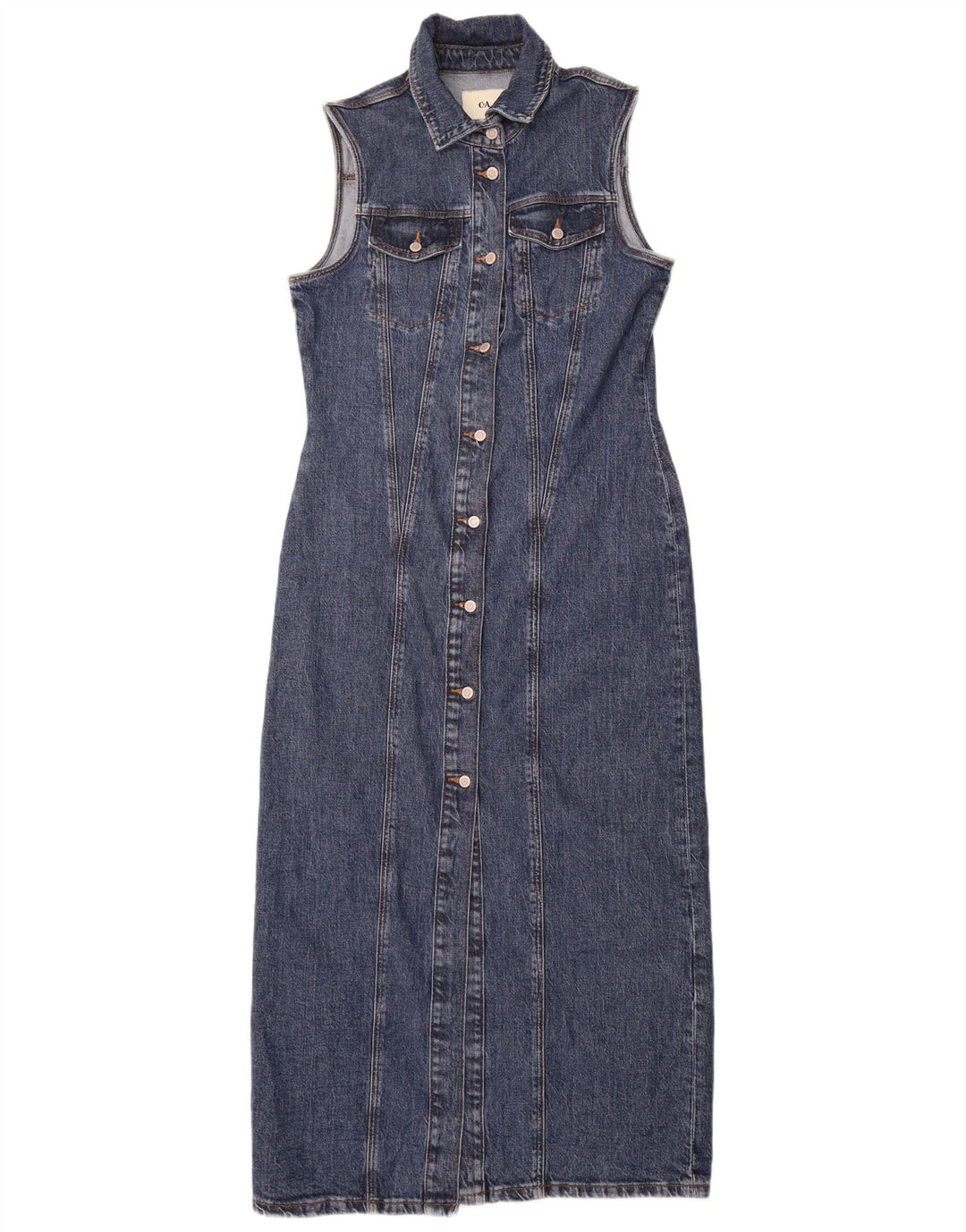 Abito in denim senza maniche da donna C&A EU 40 Cotone blu medio