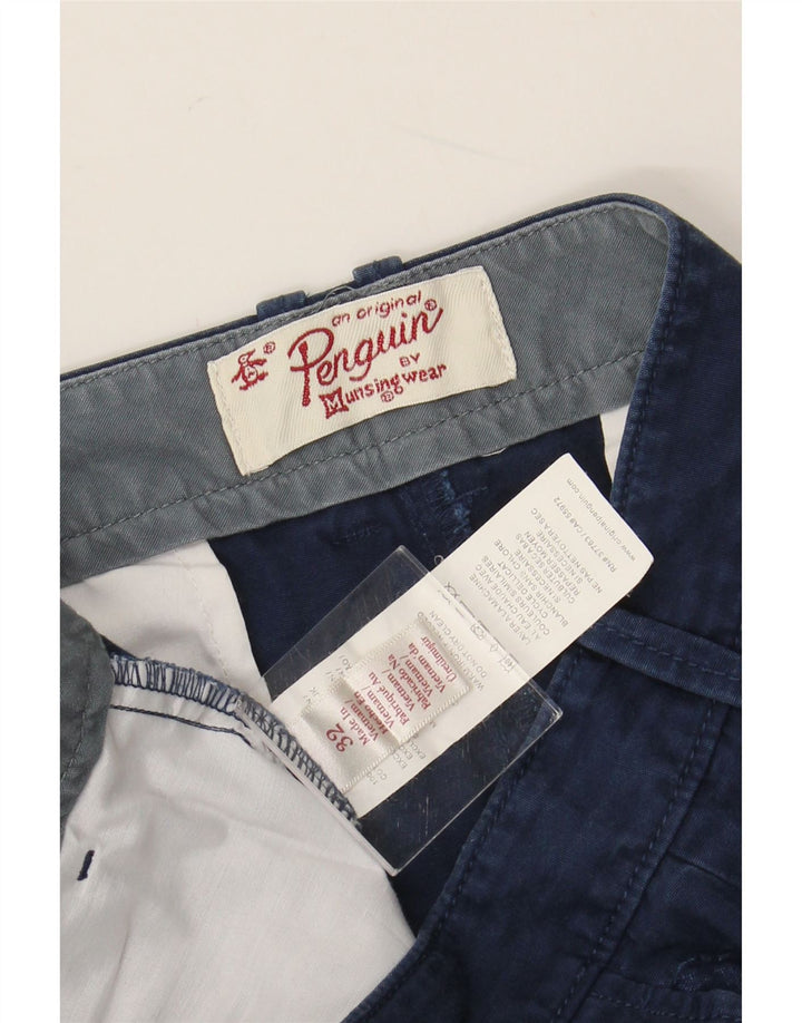 Pantaloncini chino da uomo PENGUIN W32 cotone blu navy medio