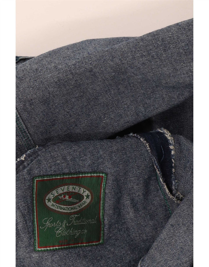 Giacca di jeans da uomo Seventy UK 40 grande blu