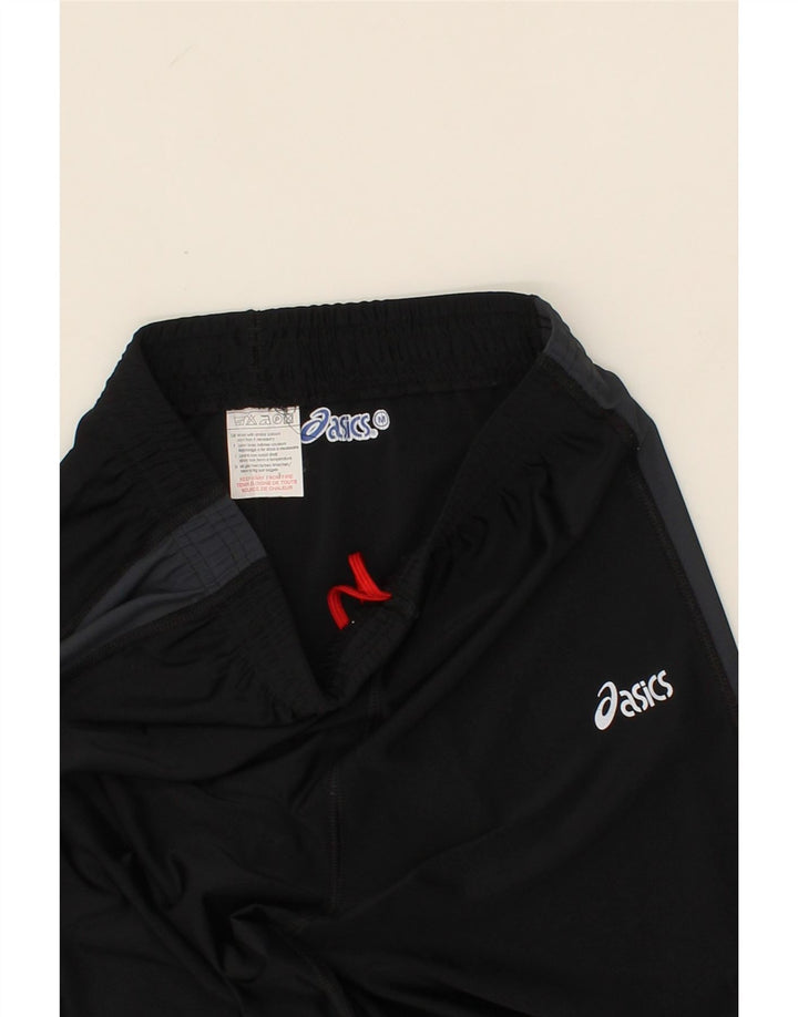 ASICS Womens Tracksuit Trousers UK 12 Medium Black Colourblock Vintage Asics and Second-Hand Asics from Messina Hembry 