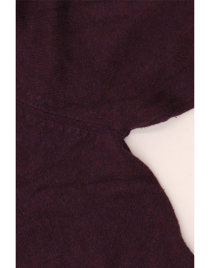 Maglione da uomo Marks & Spencer con scollo a V, cotone marrone medio medio