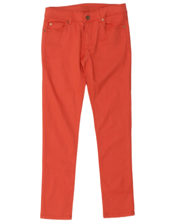 Pantaloni casual skinny da donna Zara EU 36 XS W26 L29 Arancione Modal