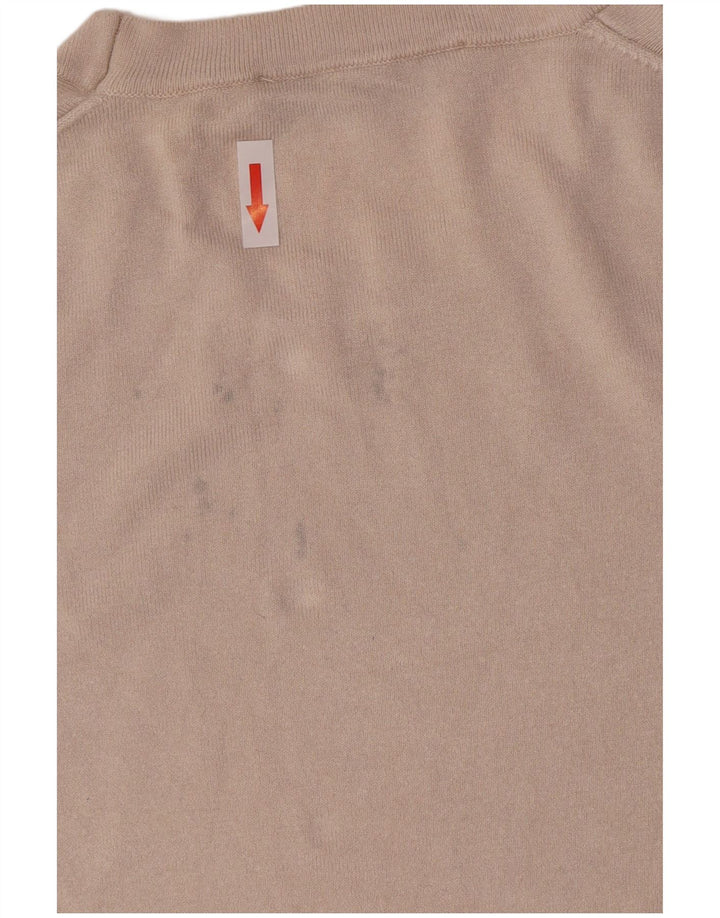 Maglione maglione girocollo da donna Zara UK 14 grande beige