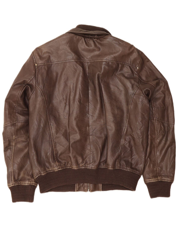 Giacca In Pelle Uomo Conbipel IT 50 Large Marrone