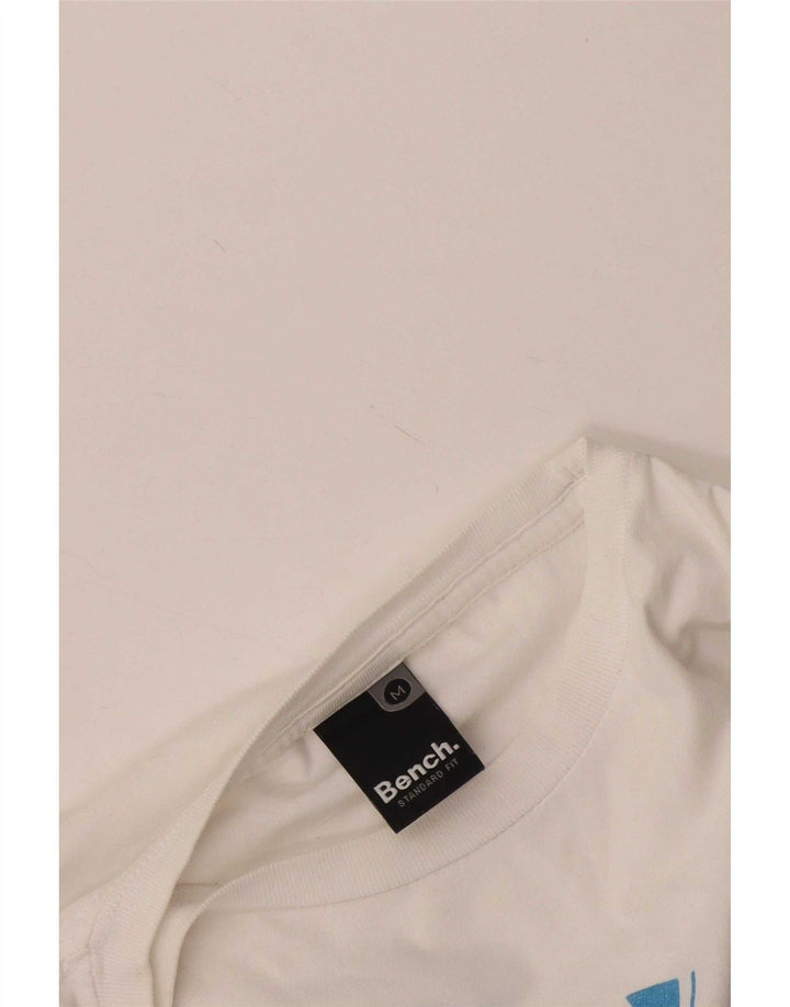 T-shirt grafica da uomo Bench Top bianco medio