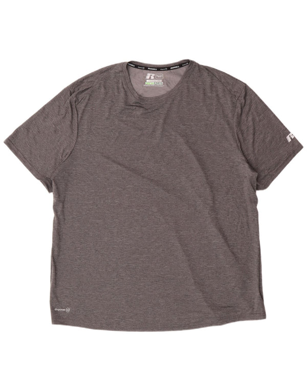 T-shirt da uomo Russell Athletic Top 2XL Sport in poliestere grigio