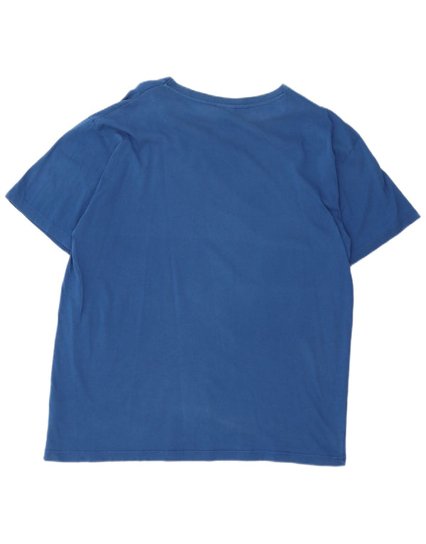 T-shirt da uomo Lotto Top 2XL in cotone blu