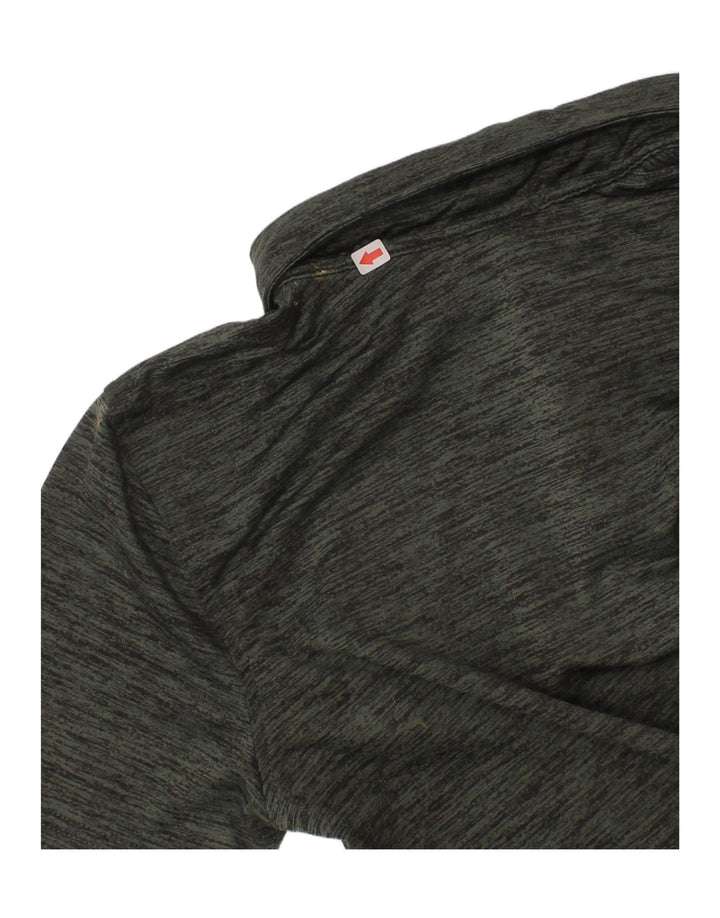 Polo Puma da bambino, 7-8 anni, piccola, in poliestere screziato verde