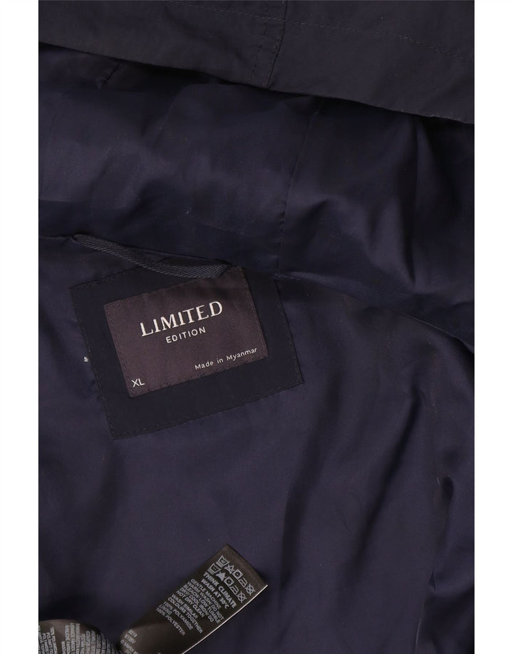 Giacca antipioggia da uomo Marks & Spencer UK 42 XL poliestere blu navy