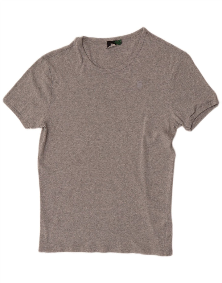 T-shirt da donna G-Star Top UK 16 grande cotone grigio