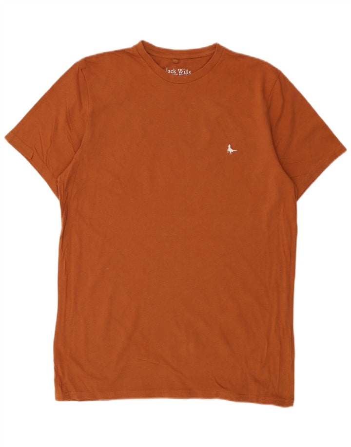 JACK WILLS T-shirt da uomo dalla vestibilità classica Top in cotone marrone medio