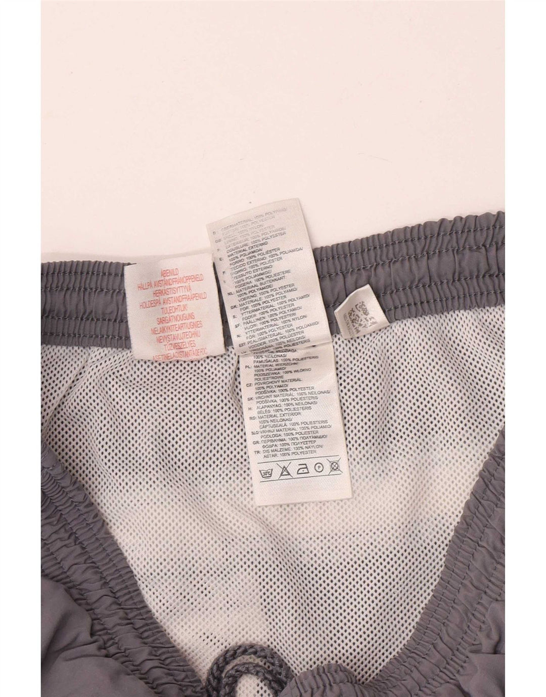 Pantaloncini da bagno Adidas da ragazzo 15-16 anni in poliestere color block grigio